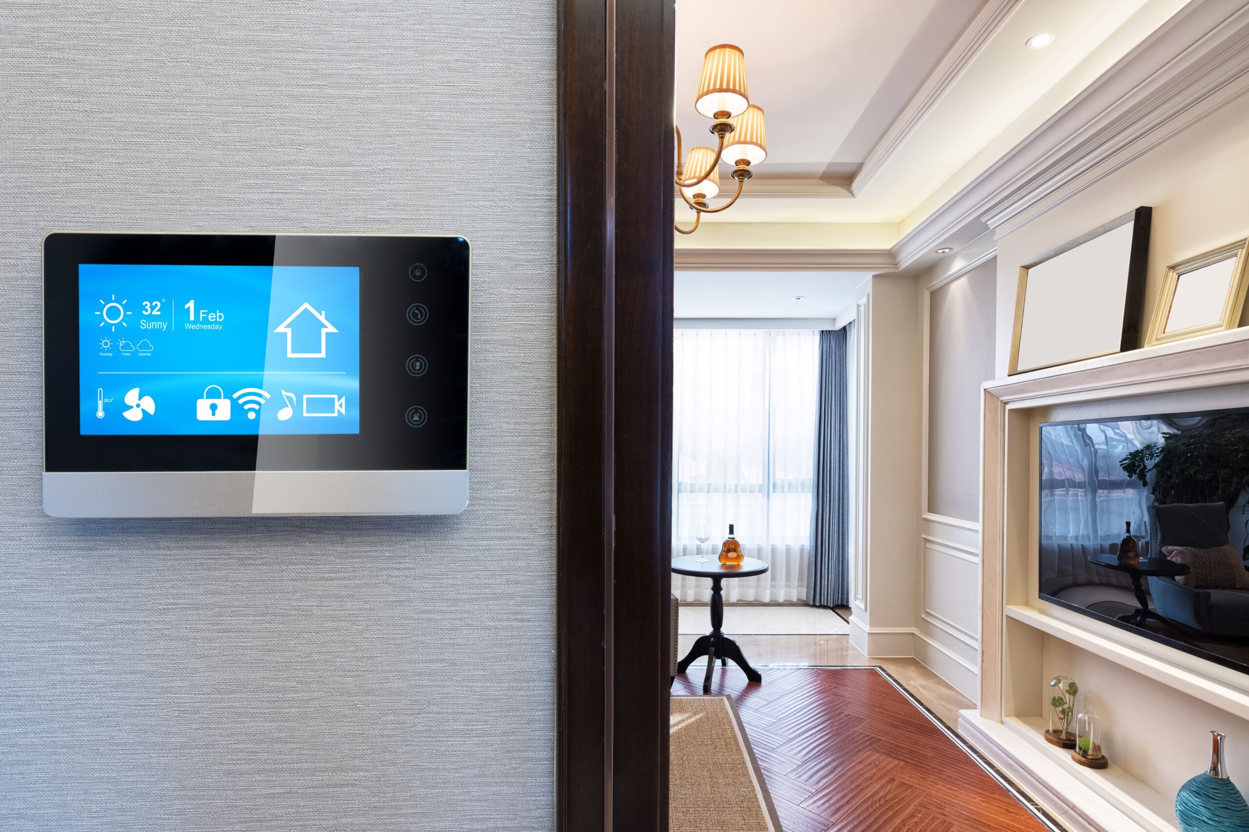 Haus mit Smart Home Funktionen