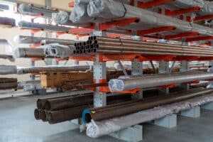 GFK-Tank Materialalternative im Metalllager